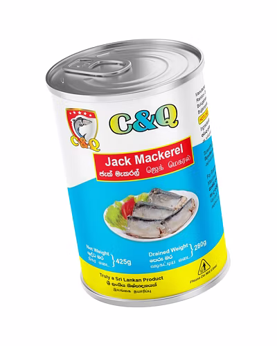 C&amp;Q Canned Jack Mackerel (425g) – Premium Indian Scad Fish | High Protein &amp; Omega-3-1