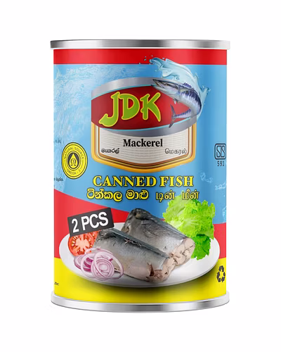 JDK Mackerel Canned Fish – 425g | Omega-3 Rich | Sri Lankan Premium Quality-4793002596164