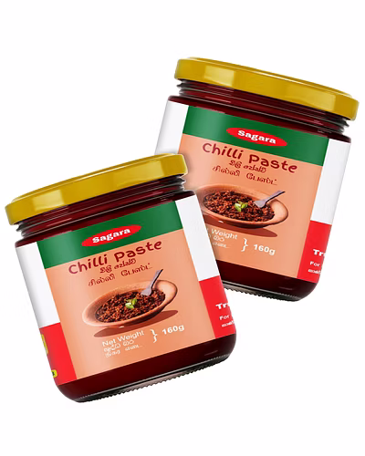Sagara Sri Lankan Chilli Paste – Authentic Spicy Condiment (160g)-2