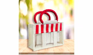 Apple_handel_White_and_Red_jute_Gift_Bags
