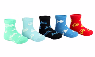 BABY BOYS SOCKS PACK OF 5 PAIRS