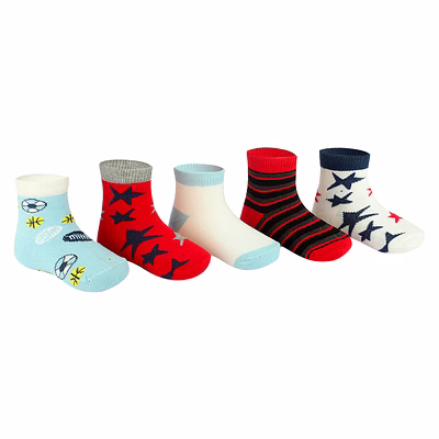 sox 23 baby boys socks pack of 5 pairs