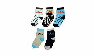 BABY BOYS SOCKS PACK OF 5 PAIRS
