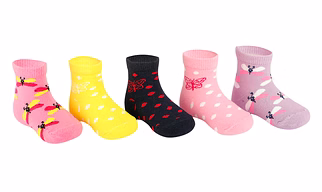 BABY GIRLS SOCKS PACK OF 5 PAIRS