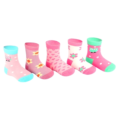 SOX 23 BABY GIRLS SOCKS PACK OF 5 PAIRS
