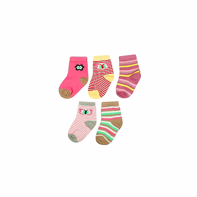 sox 23 baby girls socks pack of 5 pairs
