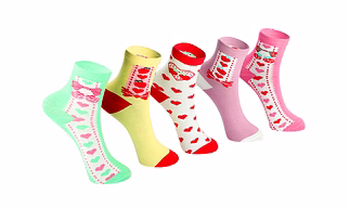 KIDS GIRLS SOCKS PACK OF 5 PAIRS
