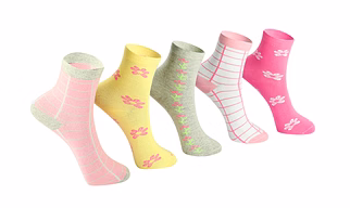 KIDS GIRLS SOCKS PACK OF 5 PAIRS