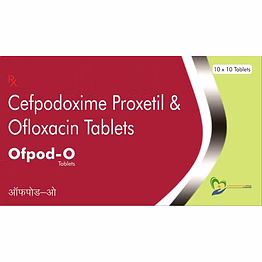 cefpodoxime 200 mg +oflaxacin 200 mg tab