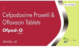 Cefpodoxime 200 mg +Oflaxacin 200 mg tab