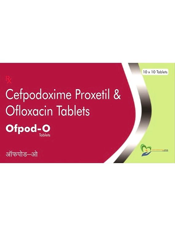 Cefpodoxime 200 mg +Oflaxacin 200 mg tab-12578624