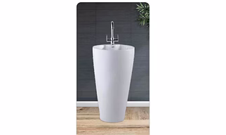 SILVER ONE PIECE WASH BASIN
