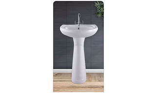 REPOSE WASH BASIN WITH PEDESTAL