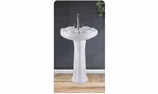MINI STERLING WASH BASIN WITH PEDESTAL