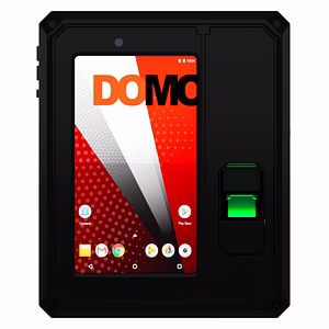 Aadhaar Biometric Attendance Machine Aebas Enabled Fingerprint with Android 4G LTE Ethernet and Type A USB 7inch screen display DOMO nCode A2-S10-03