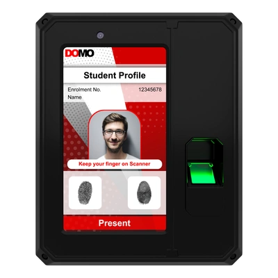AADHAAR BASED BIOMETRIC ATTENDANCE SYSTEM AEBAS ENABLED FINGERPRINT WITH ANDROID 4G LTE 7INCH SCREEN DISPLAY DOMO NCODE A2-S10-01