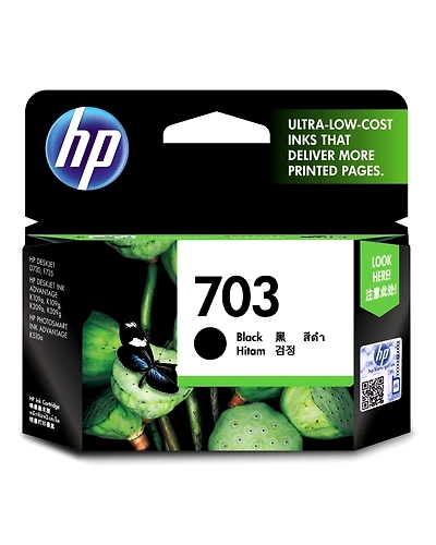 CD887AA HP 703 Black Original Ink Advantage Cartridge-CD887AA
