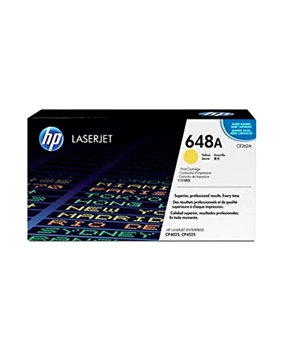 CE262A HP 648A Yellow Original LaserJet Toner Cartridge-CE262A