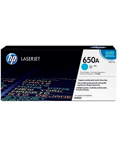 CE271A HP 650A Cyan Original LaserJet Toner Cartridge-CE271A
