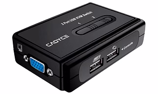 Cadyce UK200 2 Port Desktop USB KVM Switch