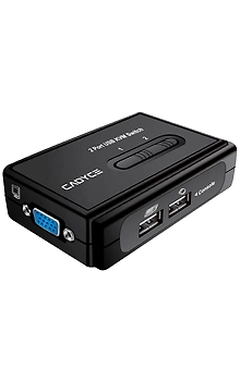Cadyce UK200 2 Port Desktop USB KVM Switch