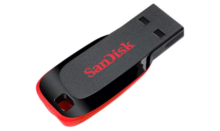 64GB Sandisk Cruzer Blade USB Flash Drive (SDCZ50-064G-A46)