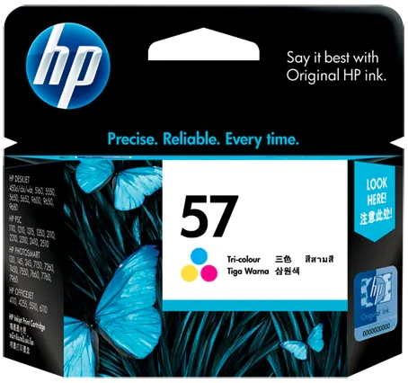 C6657AA HP 57 Tri-color Original Ink Cartridge-C6657AA