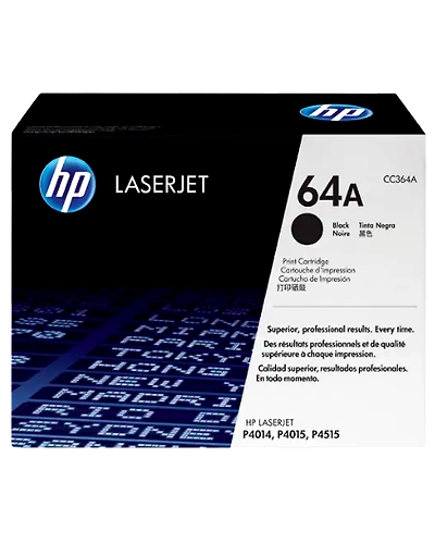 CC364A - HP 64A Black Original LaserJet Toner Cartridge-CC364A