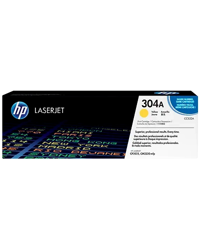 CC532A - HP 304A Yellow Original LaserJet Toner Cartridge-CC532A