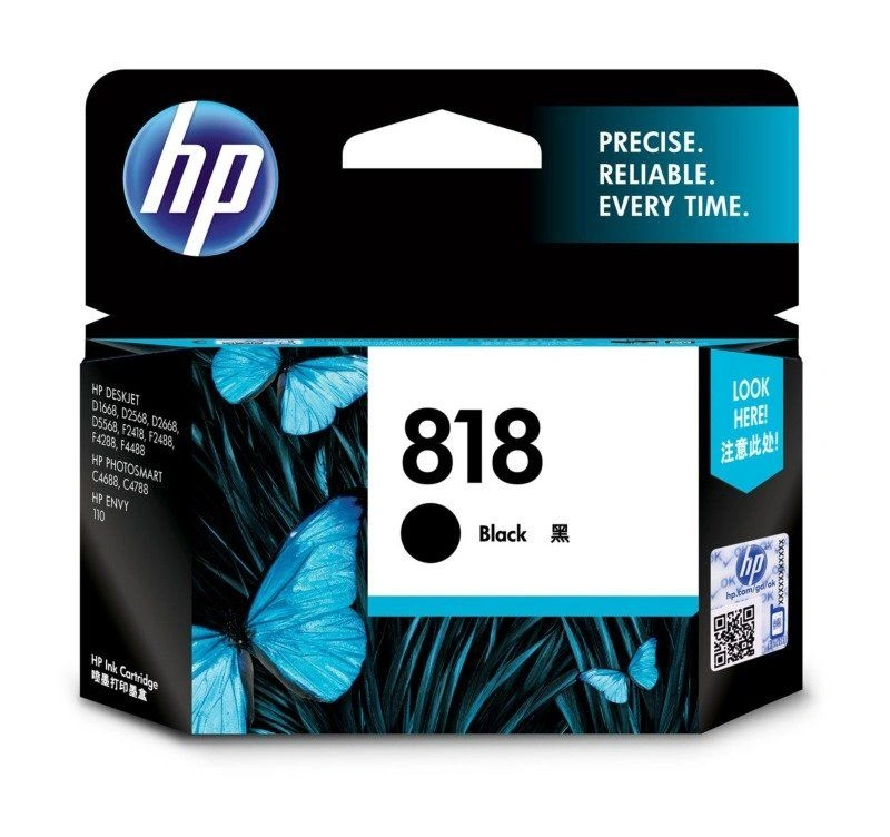 CC640ZZ	HP 818 Black Original Ink Cartridge-CC640ZZ