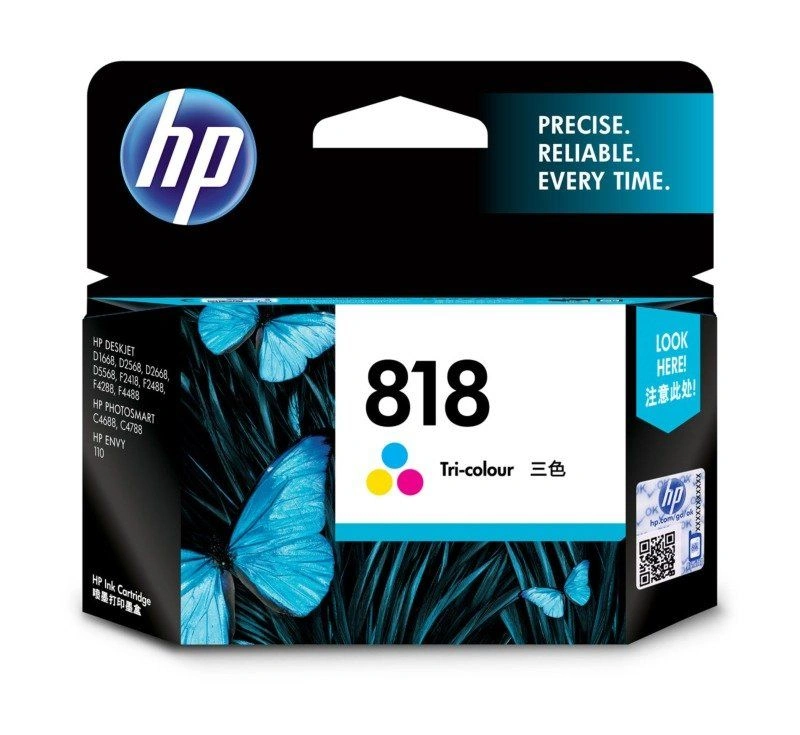 CC643ZZ HP 818 Tri-Colour Original Ink Cartridge-CC643ZZ