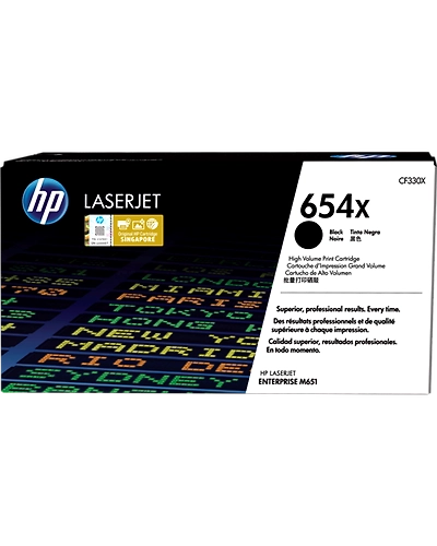 CF330X HP 654X Black High Yield Original LaserJet Toner Cartridge-CF330X