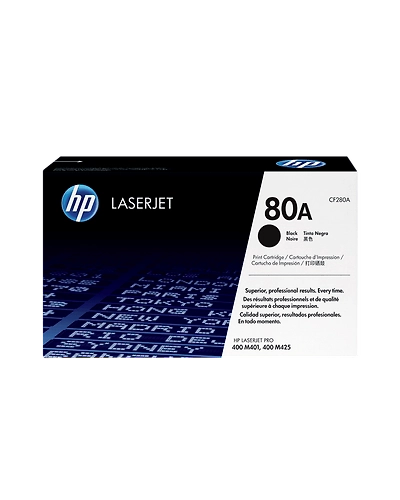 CF280A HP 80A Black Original LaserJet Toner Cartridge-CF280A