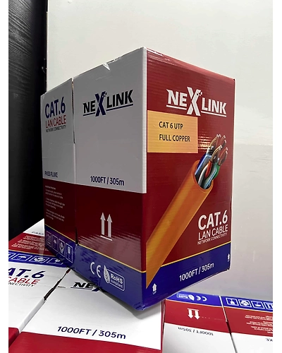 CAT6E 305M FULL COPPER (NEXLINK)-ccl000nex1