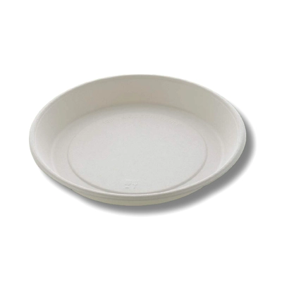 9&quot; (Deep) PLAIN ROUND SUGARCANE BAGASSE PLATE-2