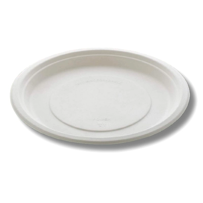 11&quot; PLAIN  SUPER ROUND SUGARCANE BAGASSE PLATE-2