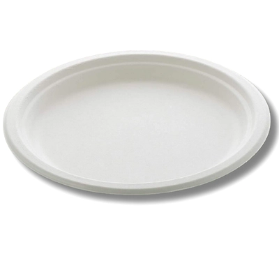 12&quot; PLAIN SUPER ROUND SUGARCANE BAGASSE PLATE-2