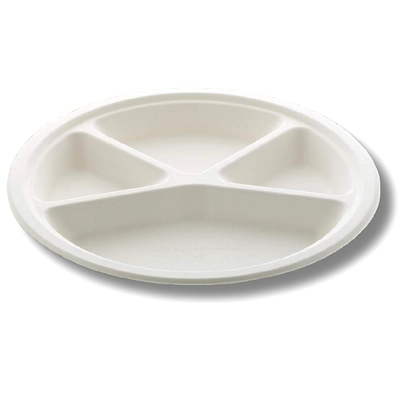 12&quot; 4 CP SUPER ROUND SUGARCANE BAGASSE PLATE-2