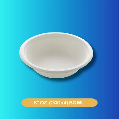 8&quot; OZ (240ml) BOWL SUGARCANE BAGASSE-1