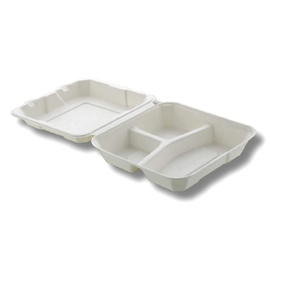 8X8 3 CP CLAMSHELL BOX SUGARCANE BAGASSE-2