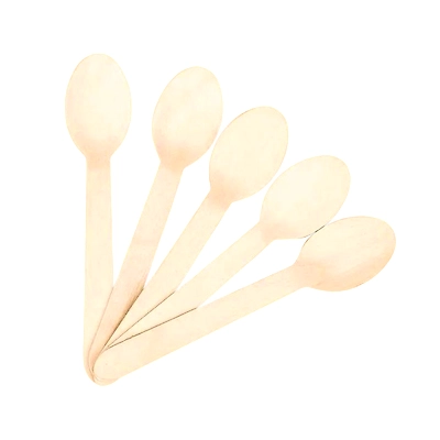160mm WOODEN SPOON | 16cm WOODEN SPOON | Biodegradable Disposable-2