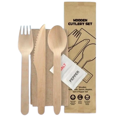 PRE-PACKED WOODEN CUTLERY SET-ABCS00001