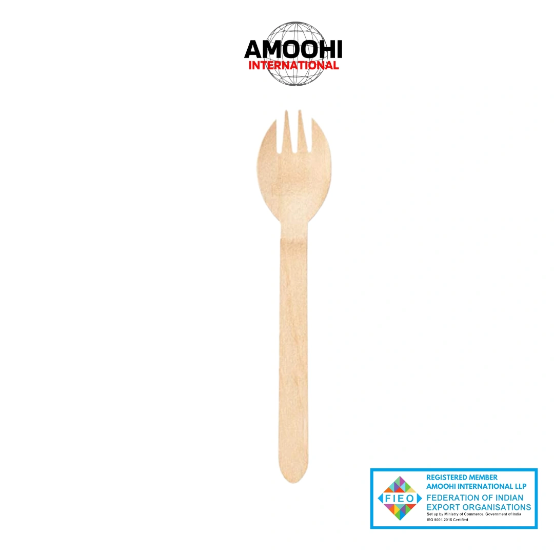 160mm WOODEN SPORK-ABC40160