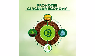 Ecolastic 100% Compostable & Eco-friendly Garbage Bags I LARGE (24 x 30 in.) I 10 Bags per pack I Capacity 80L I Green Colour