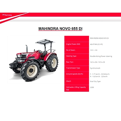 Novo 655 2Wd Mahindra Tractor-1