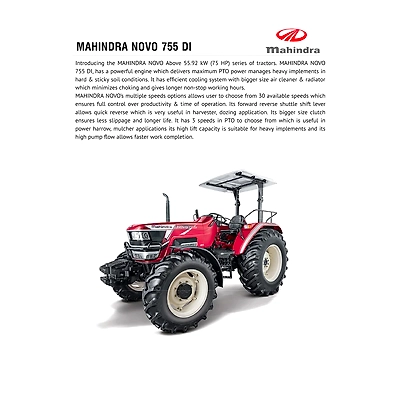 Novo 755 2Wd Mahindra Tractor-1