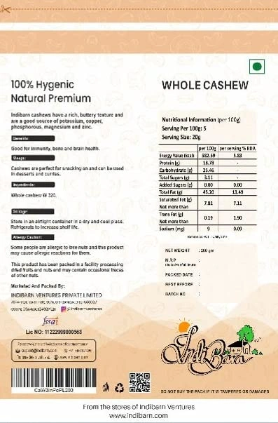 Cashew W320 in 200gm Pouch-2