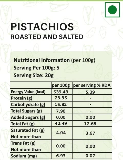 Roasted and Salted Pistachio (200gm) and Almond (250gm)-4