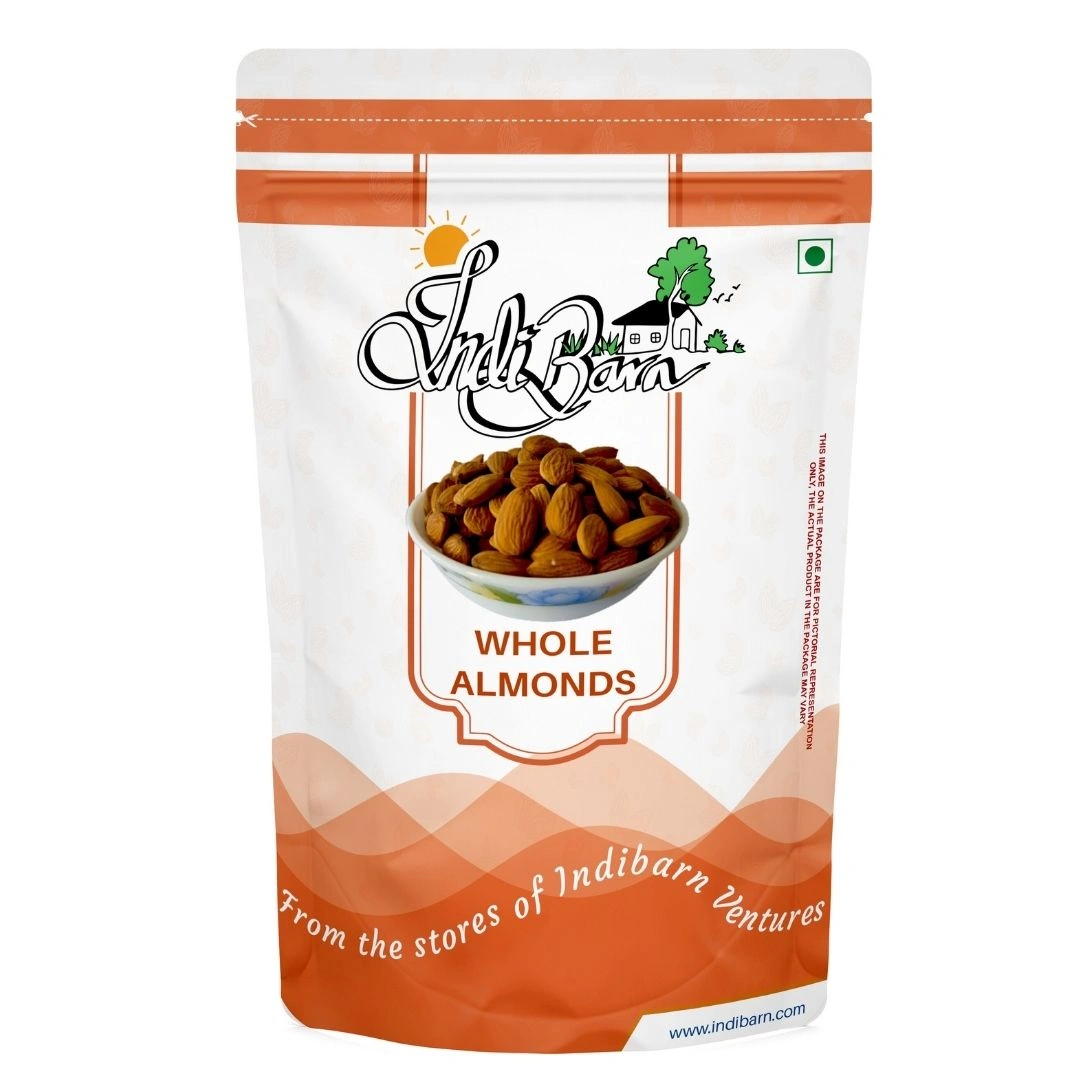 IndiBarn Raw &quot;Nonpareil&quot; Almond Super Saver (500 gm X2) 1000 gm-10