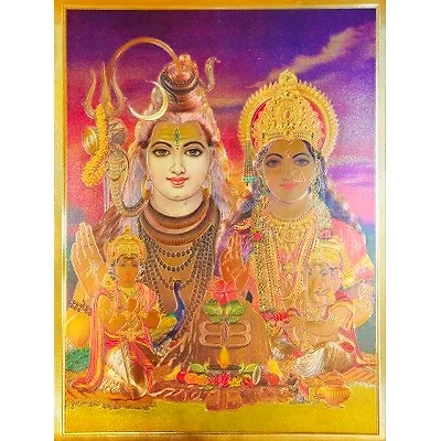Gold Plated Hindu Religious Pictures-3